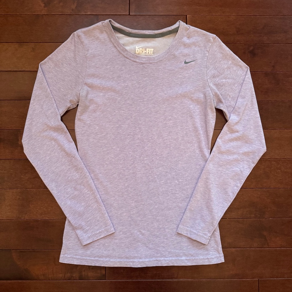Nike Light Purple Long Sleeve Shirt
